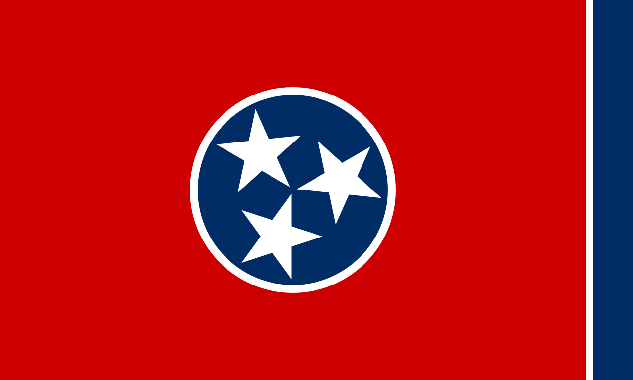 Tennessee state flag - Remote PE stamp services available