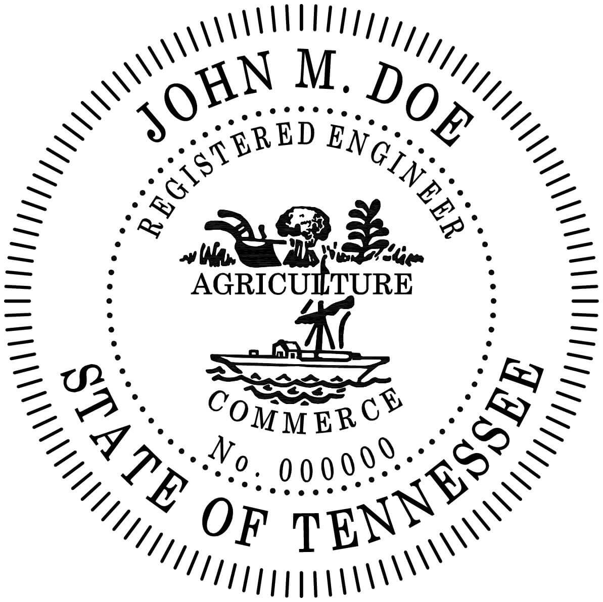 Tennessee Professional Engineer stamp